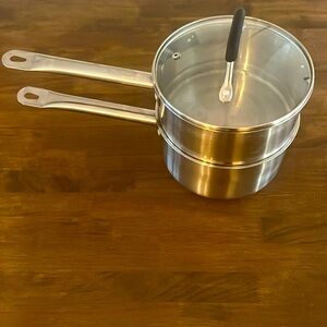 Double boiler pans